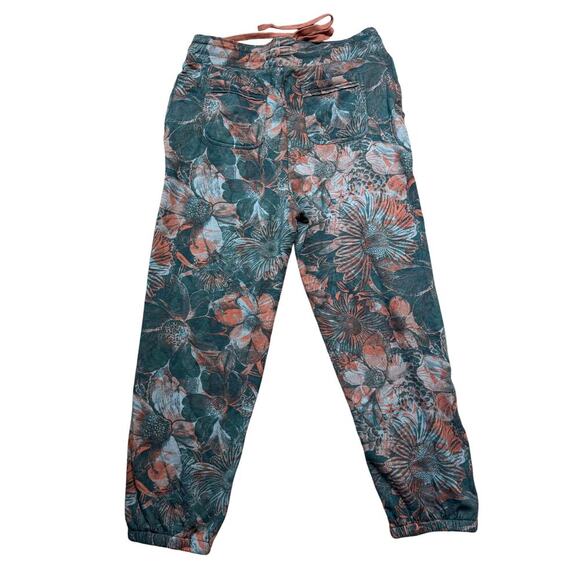 NWT - DAILY PRACTICE BY ANTHROPOLOGIE, Camilla Floral Jogger/Sweat Pants. LG - Picture 2 of 12